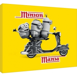 Posters Obraz na plátně Mimoni (Já, padouch) - Minion Mania Yellow, (50 x 40 cm)