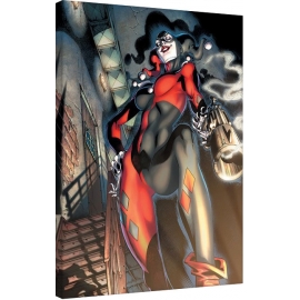 Posters Obraz na plátně Harley Quinn - Gun Smoke, (60 x 80 cm)