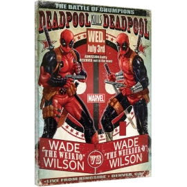 Posters Obraz na plátně Deadpool - Wade vs Wade, (60 x 80 cm)