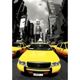 Posters 3D Plakát, 3D Obraz New York - yellow cabs