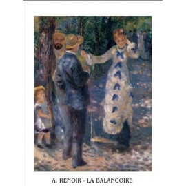 Posters Obraz, Reprodukce - Houpačka, 1876, Pierre-Auguste Renoir, (24 x 30 cm)