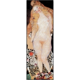 Posters Obraz, Reprodukce - Adam a Eva, Gustav Klimt, (40 x 120 cm)