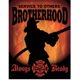 Posters Plechová cedule Firemen - Brotherhood, (30 x 42 cm)