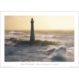 Posters Reprodukce Jean Guichard - Phare De Skerryvore, Scotland , (70 x 50 cm)