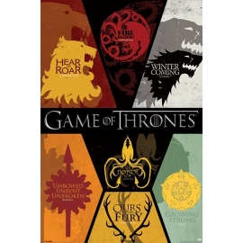 Posters Plakát, Obraz - GAME OF THRONES - sigils, (61 x 91,5 cm)