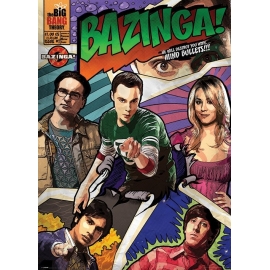 Posters Plakát, Obraz - BIG BANG THEORY - comic bazinga, (100 x 140 cm)