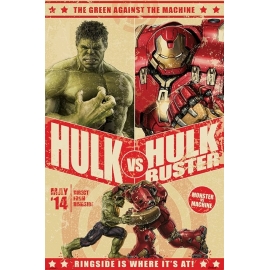 Posters Plakát, Obraz - Avengers: Age Of Ultron - Hulk Vs Hulkbuster, (61 x 91,5 cm)