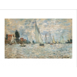 Posters Reprodukce Claude Monet - Lodě, regaty v Argenteuil, 1874 , (80 x 60 cm)