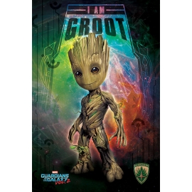 Posters Plakát, Obraz - Strážci Galaxie Vol. 2 - I Am Groot, (61 x 91,5 cm)