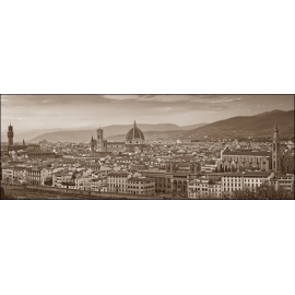 Posters Obraz, Reprodukce - firenze Panorama misure e supporti su RICHIESTA, (100 x 35 cm)