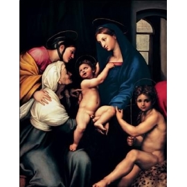 Posters Reprodukce Raffaello - Rafael Santi - Madonna dell'Impannata, 1514 , (60 x 80 cm)