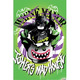 Posters Plakát, Obraz - Lego Batman - Joker's Madhouse, (61 x 91,5 cm)