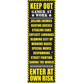 Posters Plakát, Obraz - Gaming - keep out, (53 x 158 cm)