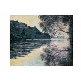 Posters Reprodukce Claude Monet - Slunce nad Seinou , (80 x 60 cm)