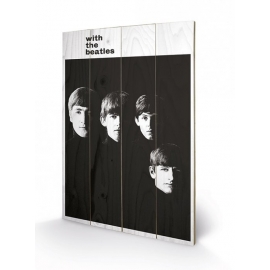 Posters Obraz na dřevě - The Beatles - With The Beatles