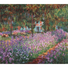 Posters Reprodukce Claude Monet - Monetova zahrada v Giverny, 1900 , (80 x 60 cm)