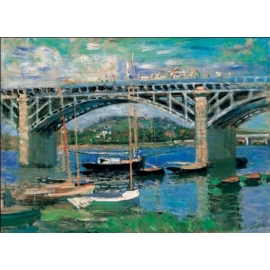 Posters Reprodukce Claude Monet - Most v Argenteuil, 1874 , (70 x 50 cm)