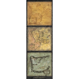 Posters Plakát, Obraz - Pán Prstenů - mapa Středozemě, (53 x 158 cm)