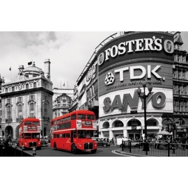 Posters Plakát, Obraz - London red bus - piccadilly circus, (91,5 x 61 cm)