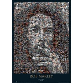 Posters Plakát, Obraz - Bob Marley - photomosaic, (61 x 91,5 cm)