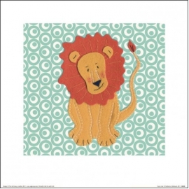 Posters Reprodukce Catherine Colebrook - Fuzzy Lion , (30 x 30 cm)