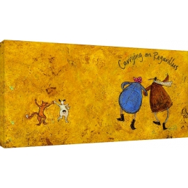 Posters Obraz na plátně Sam Toft - Carrying on regardless II, (100 x 50 cm)