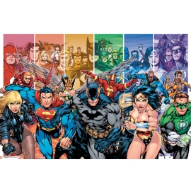 Posters Plakát, Obraz - DC COMICS - justice league characters, (91,5 x 61 cm)