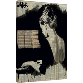 Posters Obraz na plátně Loui Jover - Her Sonata, (60 x 80 cm)