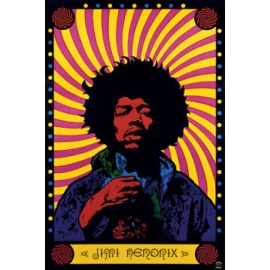 Posters Plakát, Obraz - Jimi Hendrix - psychedelic, (61 x 91,5 cm)