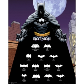 Posters Plakát, Obraz - Batman - Logos, (40 x 50 cm)