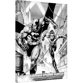 Posters Obraz na plátně DC Comics - Batman & Nightwing, (60 x 80 cm)