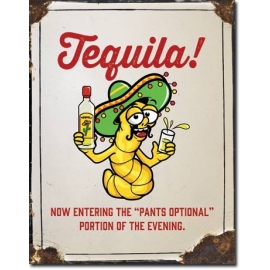 Posters Plechová cedule Tequila - Pants Optional, (30 x 42 cm)