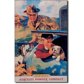 Posters Plechová cedule HERCULES / BOY / CAR - trunk, (26 x 41 cm)