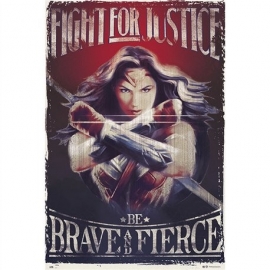 Posters Plakát, Obraz - Wonder Woman Fight For Justice, (61 x 91,5 cm)