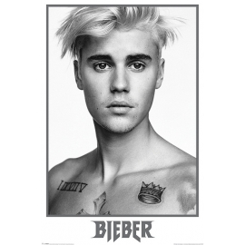 Posters Plakát, Obraz - Justin Bieber - Bieber Black and White, (61 x 91,5 cm)