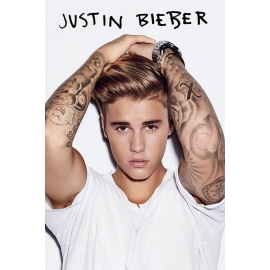 Posters Plakát, Obraz - Justin Bieber - White, (61 x 91,5 cm)