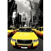 Posters 3D Plakát, 3D Obraz New York - yellow cabs