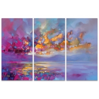 Posters Obraz na plátně Scott Naismith - Magenta Refraction, (100 x 150 cm)