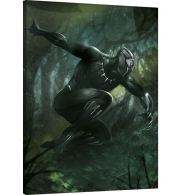 Posters Obraz na plátně Black Panther - Forest Chase, (60 x 80 cm)