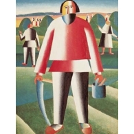 Posters Reprodukce Kazimir Malevich - Sklizeň , (60 x 80 cm)