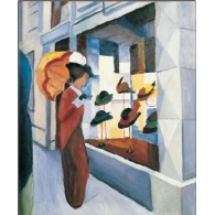 Posters Obraz, Reprodukce - Obchod s klobouky, 1913, Macke August, (50 x 70 cm)