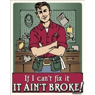 Posters Plechová cedule SCHONBERG - Ain't Broke, (31,5 x 40 cm)