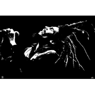 Posters Plakát, Obraz - Bob Marley - black & white, (91,5 x 61 cm)