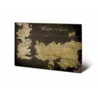 Posters Dřevěný obraz Hra o Trůny - Game of Thrones - Westeros, (59 x 40 cm)