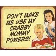 Posters Plechová cedule EPHEMERA - Crabby Mommy, (40 x 31,5 cm)