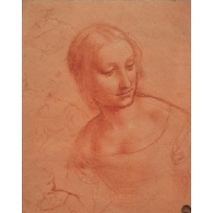 Posters Obraz, Reprodukce - Portrét mladé ženy - Busto di giovane donna, Leonardo Da Vinci,...