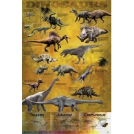 Posters Plakát, Obraz - Dinosaurus - chart, (61 x 91,5 cm)