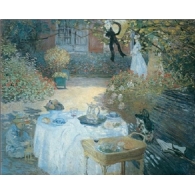 Posters Reprodukce Claude Monet - Oběd v zahradě, 1872 , (80 x 60 cm)