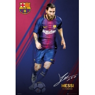 Posters Plakát, Obraz - FC Barcelona - Messi 17-18, (61 x 91,5 cm)