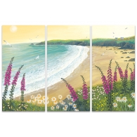 Posters Obraz na plátně Jo Grundy - Dawn Over Foxglove Bay, (100 x 150 cm)